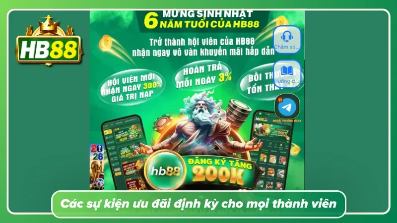 Chuỗi sự kiện thường xuyên mang đến nhiều quyền lợi dành thành viên